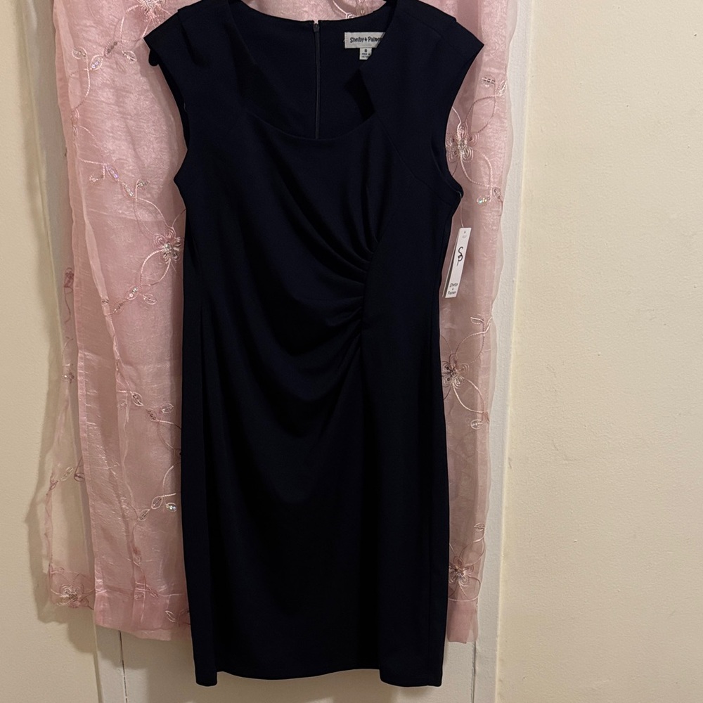 Shelby & Palmer Navy Midi Dress Size 8